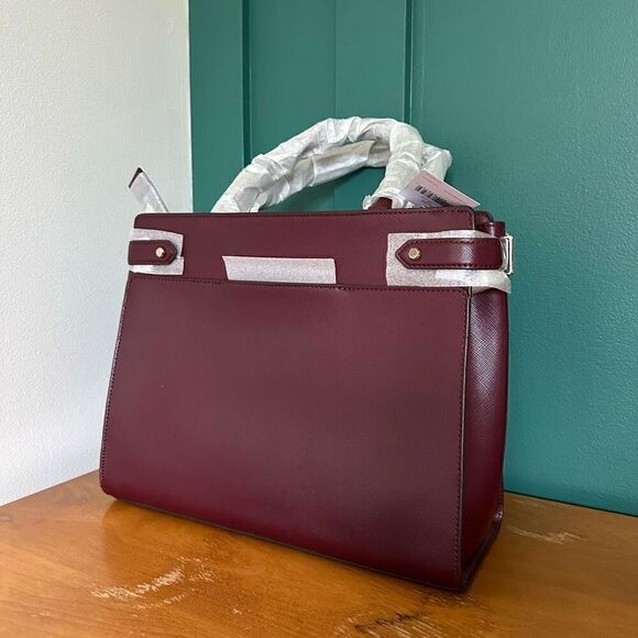 Kate Spade New York Leather Large Satchel Staci in Cherrywood - Picture 8 of 14